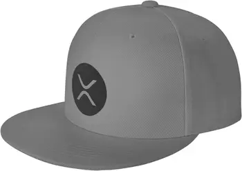 אדווה-מטבע-Xrp אופנה שטוח ביל כובע משאית כובעים ספורט כובע מתכוונן כובעים אפורים