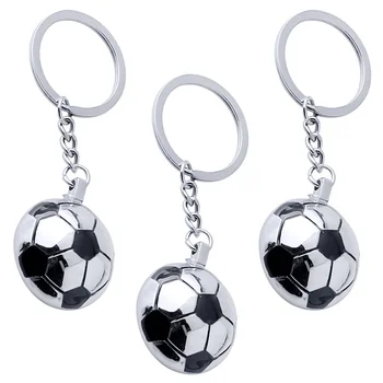 3Pcs כדורגל תליון כדור מחזיקי מפתחות דקורטיבי כדורגל מחזיקי מפתחות תלוי קטנים כדורגל מחזיקי מפתחות Decors