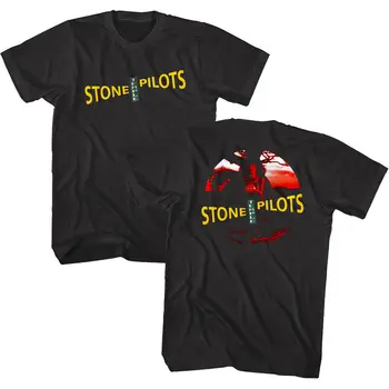 סטון טמפל טייסים הליבה 1992 חולצת הטריקו של הגברים אלבום הבכורה לכסות קונצרט הסחורה.
